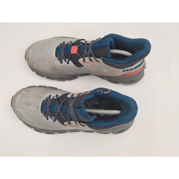 On Women’s Cloud Hi Edge 1 Gray Blue Running Sneakers Size 9.5 Pre-Owned - Picture 2 of 9